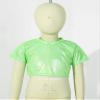 Mufeng Kids Boys Girls Shiny Metallic Crop Tank Top Jazz Hip Hop Dance Costumes Club Party Music Festival Dance Wear Metallic G 9-10 Years view 3