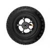 8Inch Inflated Wheel Off-road Tire With Blue Black Hollow Out Aluminium Alloy Hub For Mountain Skateboard Scooter(black) view 1