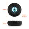 8Inch Inflated Wheel Off-road Tire With Blue Black Hollow Out Aluminium Alloy Hub For Mountain Skateboard Scooter(black) view 2
