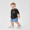 Toddler Baseball 1st Birthday Shirt Baby Boy Rookie of The Year One Year Old Gift V Neck Shirt Button Tee (Black 1,12 Months,12 Months,US,Age,Toddler,Male) view 2
