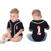 Toddler Baseball 1st Birthday Shirt Baby Boy Rookie of The Year One Year Old Gift V Neck Shirt Button Tee (Black 1,12 Months,12 Months,US,Age,Toddler,Male) view 4