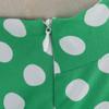 50s Dresses for Women Vintage Halter Polka Dot Cocktail Dresses 1950s Halter Rockabilly Dresses 50's 60's Prom Tea Party Swing Dresses Audrey Hepburn Prom Dress Green Polka Belt Medium view 4
