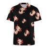 BAIKUTOUAN Cute Cartoon Axolotl Men's Short Sleeve Polo-Shirt Casual T-Shirts Slim Fit Summer Tops 2XL view 4