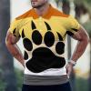 BAIKUTOUAN Gay Bear Men's Short Sleeve Polo-Shirt Casual T-Shirts Slim Fit Summer Tops S view 2