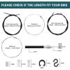 1 Pair Bike Brake Cable Set,Front and Rear Brake Cable,Universal Standard Bicycle Brake Cable for Mountain MTB Bike,Bike Brake Wire Set for Road Bike and Common Bike,Free End Caps accessories,Black view 4