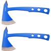 Perfect Point Throwing Axes  Set of 2 - Blue and Satin Finish Stainless Steel Blades w/Blue Stainless Steel Handles, Nylon Sheath, Full Tang, Well Balanced, Throwing Sport Axes  PP-107BL-2 view 2