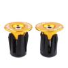 HERCHR Alloy Bar End Plugs, 2pcs Bicycle Bike Bar end Plug Bar end Cap Bar End Caps for Road Bike Mountain Bike(Gold) view 2