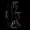 WANLIAN Katana Stand, Samurai Sword Display Stand Double Layered Horizontal Show,Blade, Scabbard Display Table Support for Sword Collection Exhibit(Transparent) view 2