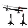 WANLIAN Katana Stand Samurai Knife Holder Acrylic Horizontal Display Sword Stand for Display Katana Samurai Sword(Black) view 1