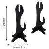 WANLIAN Katana Stand Samurai Knife Holder Acrylic Horizontal Display Sword Stand for Display Katana Samurai Sword(Black) view 2