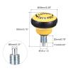 uxcell M16 Pull Pin Spring Knob Replacement Parts for Home Fitness Height Adjustment Screws Equipment Black Yellow view 2