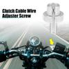Motoforti 8pcs 8mm Brake Clutch Levers Cable Wire Adjuster Screw Bolt M8x1.25 for Motorcycle ATV UTV Bike Silver Tone view 2