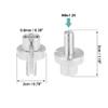 Motoforti 8pcs 8mm Brake Clutch Levers Cable Wire Adjuster Screw Bolt M8x1.25 for Motorcycle ATV UTV Bike Silver Tone view 4