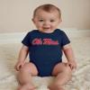 Wes and Willy Baby College Team 3 Pack of Cotton Rompers(Ole Miss, 12 Month) view 2