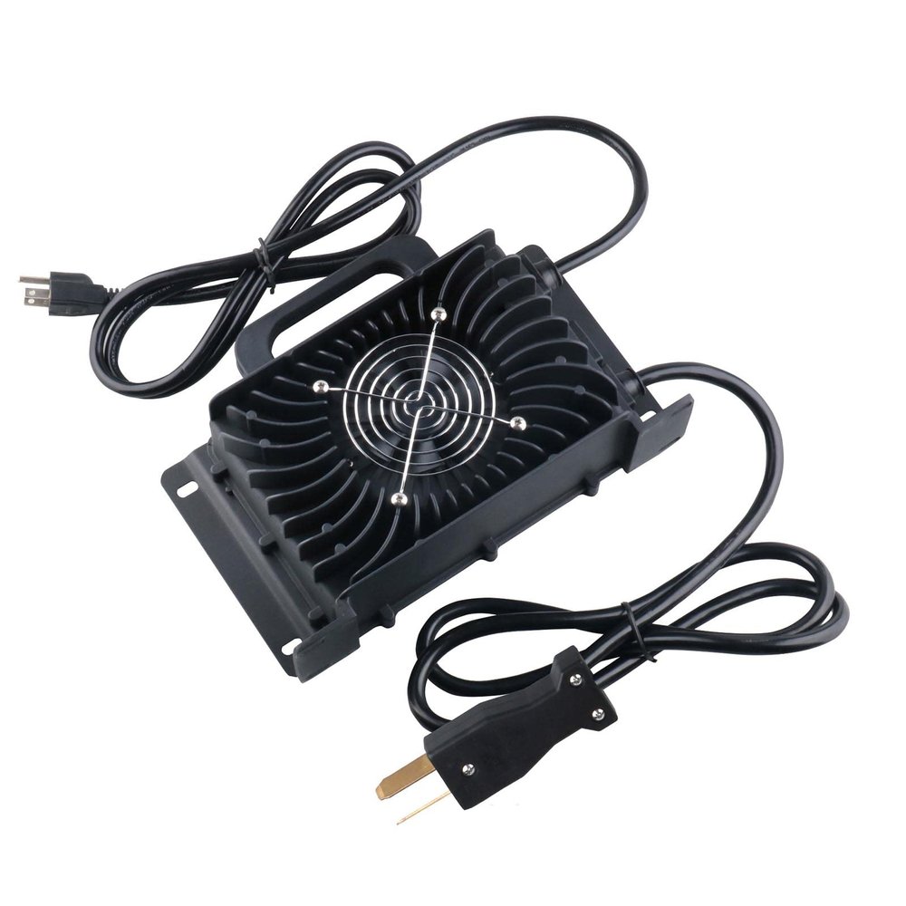 JMYSD 36V 25A Golf Cart Battery Charger Waterproof Battery Chargers with Golf Cart Plug for 36V Club Car Golf Carts/Black,D