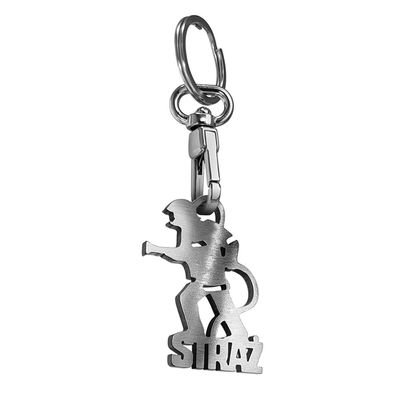 Avisa Stainless Steel Key Chain - 'Fireman/Straz' (Silver)