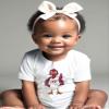 Wes and Willy Baby College Team 3 Pack of Cotton Rompers(Virginia Tech, 6 Month) view 3