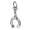 Avisa Stainless steel key chain - 'Big Horseshoe' (silver) view 1