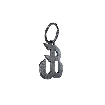 Avisa Stainless Steel Key Chain - 'Kotwica Symbol' (Black)