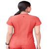 Adar Uniforms Women's Modern V-Neck Scrub Top - P7002 - Heather Apple - 3X view 2