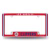 Rico Industries NBA Los Angeles Clippers Classic 12" x 6" Chrome All Over Automotive License Plate Frame for Car/Truck/SUV view 1