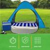 Beach Tent Sun Shelter - UPF50+ UV Protection Portable Sun Canopy for Beach Cabana - 2 Person Pop Up Beach Tent - Beach Essentials by Wakeman (Blue) view 3