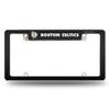 Rico Industries NBA Boston Celtics Carbon Fiber 12" x 6" Chrome All Over Automotive License Plate Frame for Car/Truck/SUV view 1