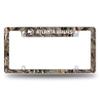 Rico Industries NBA Atlanta Hawks Mossy Oak 12" x 6" Chrome All Over Automotive License Plate Frame for Car/Truck/SUV view 1
