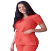 Adar Pro Scrubs for Women - Sweetheart V-Neck Scrub Top - P4210 - Heather Apple - XXS view 2