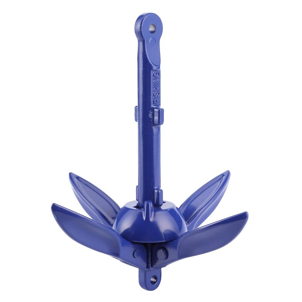 Folding Grapnel Boat Anchor Spike Hook for Shallow Water Qiilu Foldable Anchor Grapnels Docking Hardware for Marine Yacht Kayak Canoes