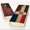 American and Dominican Flag Cornhole Board Vinyl Wrap Laminated Sticker Set Decal view 1