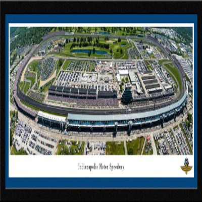 Indianapolis Motor Speedway - 42x15.5-inch Single Mat, Select Framed Picture by Blakeway Panoramas