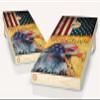 American Flag Eagle We The People Cornhole Board Vinyl Wrap Laminated Sticker Set Decal view 1