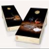 Cigar and Whiskey Poker Cornhole Board Vinyl Wrap Laminated Sticker Set Decal view 1