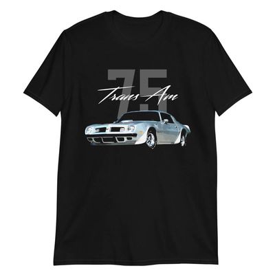 1975 Trans Am HO 455CI Muscle Car Short-Sleeve Unisex T-Shirt Black
