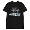 1975 Trans Am HO 455CI Muscle Car Short-Sleeve Unisex T-Shirt Black view 1