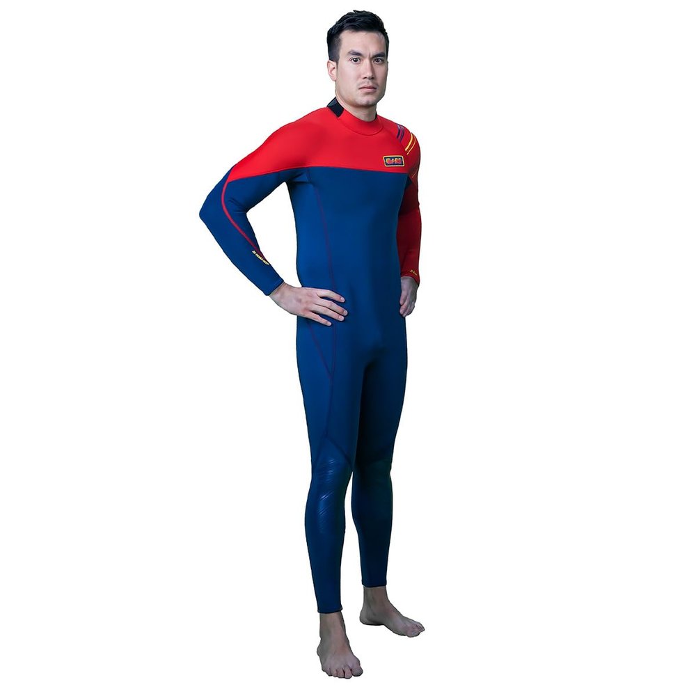 BARE 50th Annivesary Men's 3/2 MM Wetsuit, Revelation, Retro Design, Comfortable, Size: M