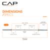 CAP Barbell Olympic Bar, Bronze Bushings, Chrome, 51.75'' (New Version) view 4
