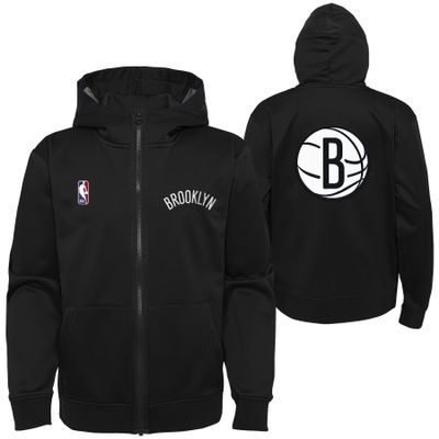 Outerstuff NBA Boys Youth Pull Overtlight Lightweight Hooded Full Zip Jacket, Brooklyn Nets, Small (8)