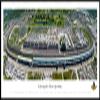 Indianapolis Motor Speedway - 40.25x13.75-inch Standard Framed Print by Blakeway Panoramas view 1