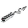 CAP Barbell Solid Olympic Super Curl Bar, Bronze Bushings, Chrome, 48 inches view 2