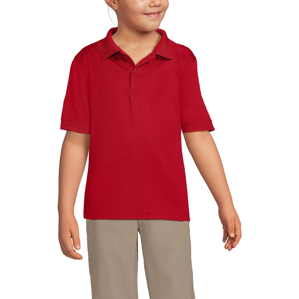 Lands' End Uniform Kids Rapid Dry Active Polo Red Kids X-Small