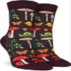 Good Luck Sock Women's Mushrooms, Snails and Bugs Socks, Adult, Shoe Size 5-9 view 1