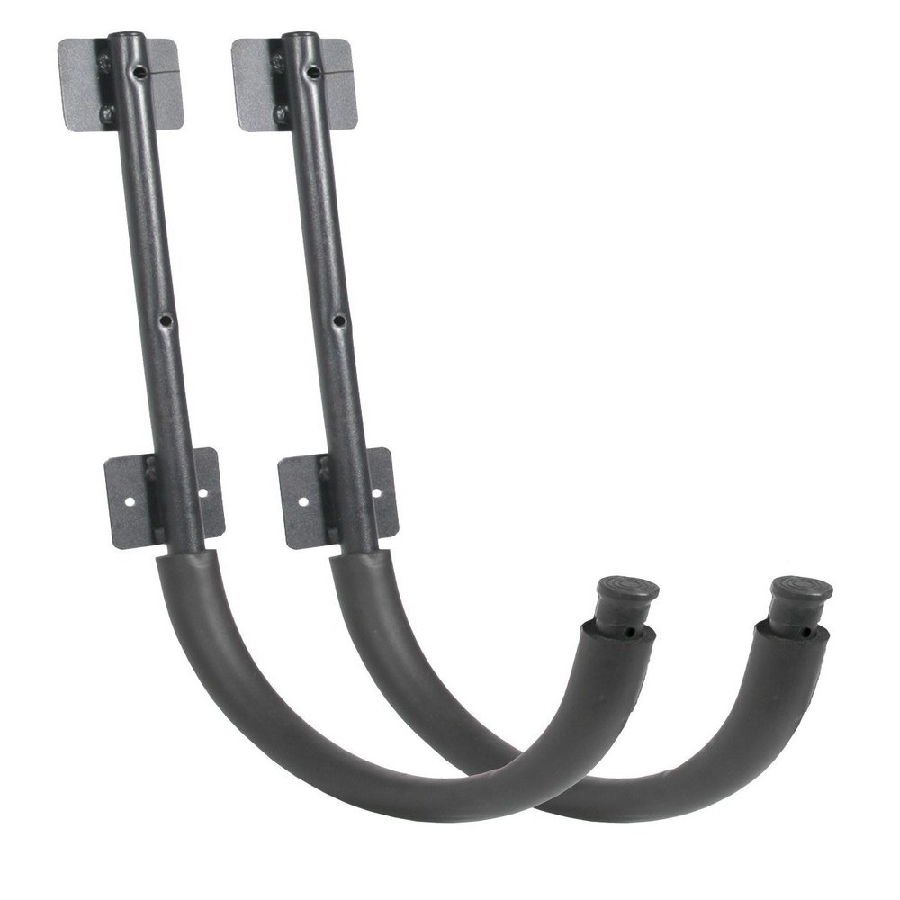 Seattle Sports Kayak Wall Cradle Hooks - Heavy Duty Wall Mount Hanger Rack for Kayaks and Paddle Boards - 200lb Capacity, Black