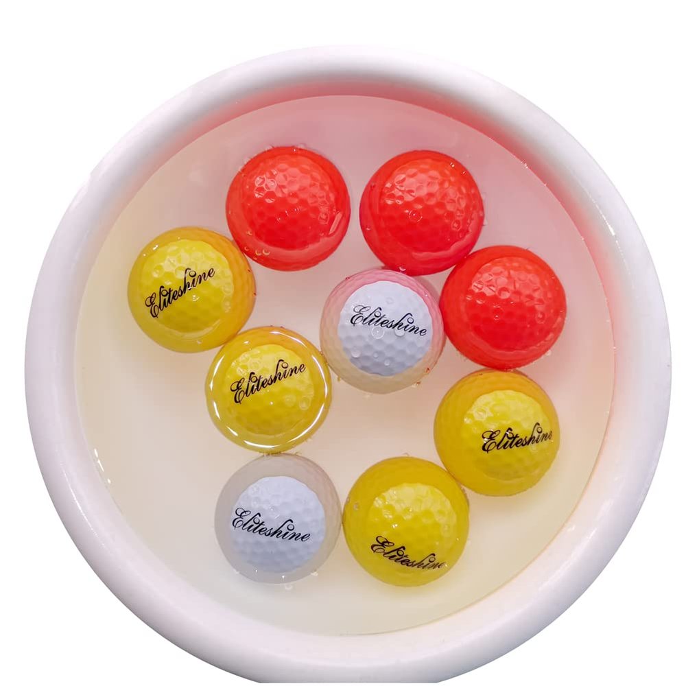 Eliteshine Unsinkable Water Floater Golf Range Balls, Novelty Practice Floating Golf Ball (15-Piece Pack)