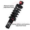 JFOYH Coil+Oil Shock Absorber Adjustable Damping Hydraulic Rear Shocks for MTB/E-Bike/Scoters, 125MM/150MM/165MM/190MM 550LBS/650LBS/1000LBS/1500LBS - 190MM*1500LBS view 3
