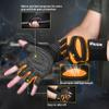 ihuan Ventilated Weight Lifting Gym Workout Gloves with Wrist Wrap Support for Men & Women, Full Palm Protection, for Weightlifting, Training, Climbing, Fitness, Hanging, Pull ups (Orange, XS) view 3