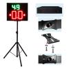 GAN XIN 2 Units Basketball Timer Shot Clock & Controller,14/24 Seconds Countdown Clock,Portable Shot Clock with Buzzer, Support Tripod Installation (Tripod (1unit)) view 4