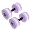 DOITOOL Aquatic Exercise Dumbbells Set of 2 Water Dumbbells for Water Aerobics, Lightweight Foam Dumbbell Pool Resistance Water Fitness Equipment for Loss (Purple) view 1