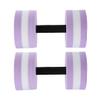 DOITOOL Aquatic Exercise Dumbbells Set of 2 Water Dumbbells for Water Aerobics, Lightweight Foam Dumbbell Pool Resistance Water Fitness Equipment for Loss (Purple) view 4